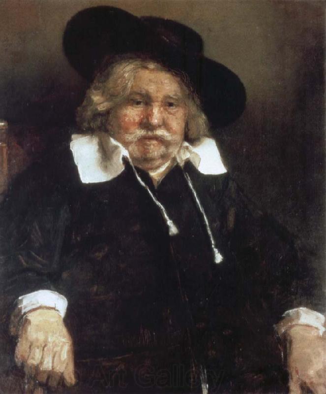 REMBRANDT Harmenszoon van Rijn Portrait of an Old Man Spain oil painting art